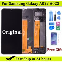 6,5 "Оригинальный ЖК-дисплей для Samsung Galaxy A02 A022, ЖК-дисплей с рамкой, сенсорный экран, дигитайзер, ЖК-дисплей для Samsung SM-A022F A022F/DS дисплей 1005002682797922