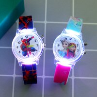 Часы Детские с силиконовым ремешком, диснеевские светлые наручные, принцесса Эльза, мультяшный кролик, динозавр для девочек 1005002689606568
