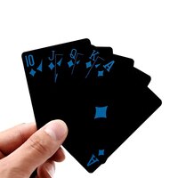 Игральные карты для покера, набор из 24 карат золота с золотыми листьями, пластиковая Волшебная Водонепроницаемая колода карт, Подарочная коллекция волшебной воды 1005002689931171
