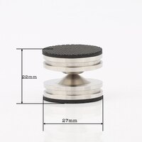 Высокое качество 4 набора ISF0006 28 мм из нержавеющей стали HiFi аудио динамик изоляционный шип подставка ножки колодки база 1005002694519738