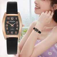 Женские прямоугольные наручные часы, кварцевые часы с кожаным ремешком, 2022 1005002699181654