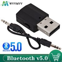 2 в 1 беспроводной USB Bluetooth 5,0 передатчик приемник Мини 3,5 мм AUX стерео музыкальный адаптер для автомобиля Радио ТВ Bluetooth наушники 1005002702118568