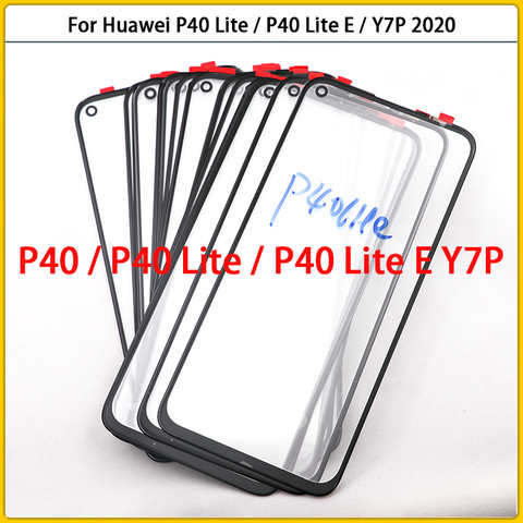 Для Huawei P40 Lite E / Y7P 2020 сенсорный ЖК-дисплей передняя стеклянная панель Объектив P40 P40Lite внешний стеклянный экран Замена 1005002702395944