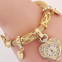 Милые золотистые и Серебристые часы-браслет в форме сердца для девочек и женщин, стальной браслет в форме сердца, часы для влюбленных, подарок для девушки, 2021 1005002709914990