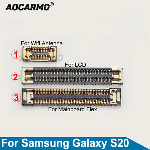 Aocarmo 1 шт. для Samsung Galaxy S20 разъем для сигнальной антенны сенсорный экран ЖК FPC Разъем материнская плата гибкий кабель ремонт 1005002717115552
