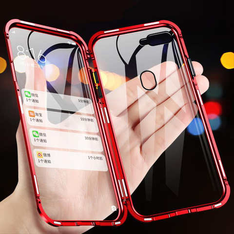 Двусторонняя магнитная фотография 360 для OPPO A94 A93 A92 A91 A74 A73 A72 A54 A53 A52 A31 A15 A12 AX7 AX5 A3S, закаленное стекло 1005002725963783