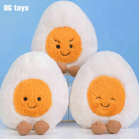 Пушистые супер мягкие плюшевые яйца плюшевые куклы мягкая еда длинные плюшевые разные эмоции Детские успокаивающие игрушки для детей 1005002731610237
