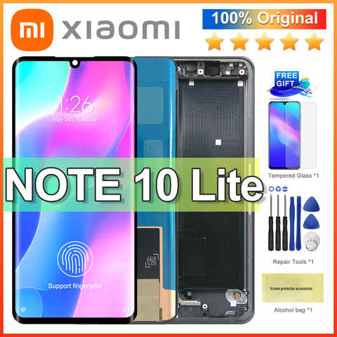 Новинка 6,47, ЖК-дисплей для Xiaomi Mi Note 10 Lite, ЖК-дисплей для Xiaomi Mi note 10, краевой экран + дигитайзер сенсорного экрана в сборе 1005002731879415