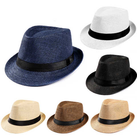 Шляпа От Солнца Унисекс, женская, мужская, модная летняя повседневная модная пляжная соломенная шляпа от солнца, шляпа-федора, ковбойская шляпа 1005002745844798