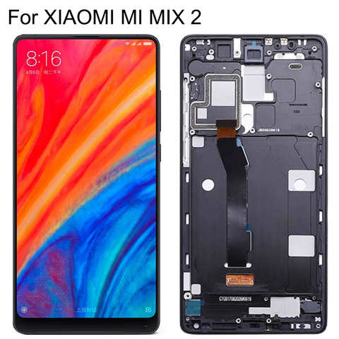 Новый ЖК-дисплей 5,99 дюйма Mix2 для Xiaomi Mi Mix 2, ЖК-дисплей с рамкой, ЖК-дисплей, сенсорный экран, дигитайзер в сборе для Xiaomi Mix2 Lcd 1005002747453461