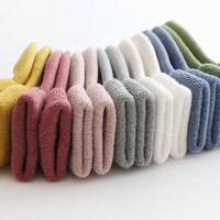 Носки для мальчиков и девочек, зимние, теплые, махровые, Нескользящие, однотонные 1005002754454072