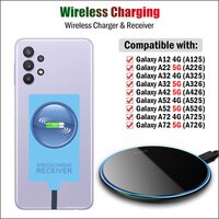 Qi Беспроводное зарядное устройство и USB Type-C приемник для Samsung Galaxy A12 A22 A32 A42 A52 A72 4G 5G беспроводной зарядный адаптер USB Type C соединитель 1005002755256677