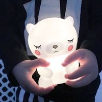 СВЕТОДИОДНЫЙ ночник в виде медведя панды, мультяшный Ночной светильник с милыми животными для детской комнаты, прикроватный декоративный светильник для спальни, гостиной 1005002759612237