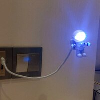 USB-ночник, светодиодный светильник в виде астронавта, настольная лампа, гибкий светодиодный Ночной светильник, 5 В, настольная лампа для чтения, декоративная Мужская лампа для ноутбука 1005002762230483