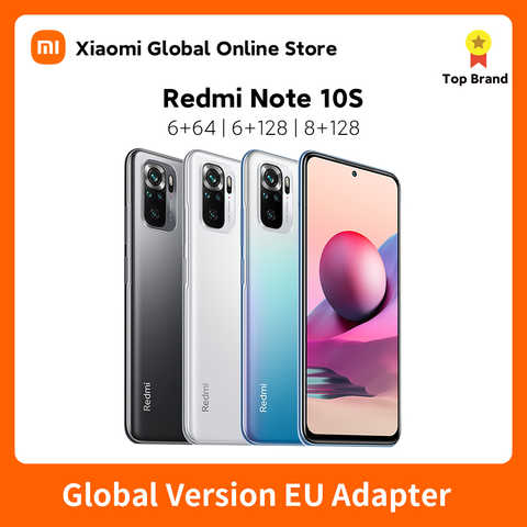 Смартфон Xiaomi Redmi Note 10S глобальная версия 6 + 64/128 8 + 128, Helio G95 AMOLED дисплей, 33 Вт, быстрая зарядка 1005002777024828
