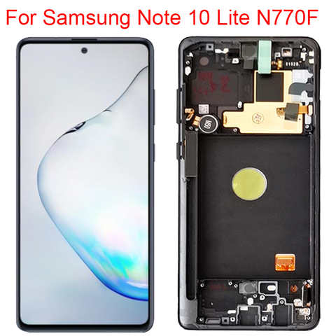 Оригинальный N770F с ЖК-дисплеем с границы Super AMOLED Note10 Lite SM-N770F ЖК сенсорный экран с сенсорным экраном для Samsung Galaxy Note 10 Lite дисплей 1005002778403412