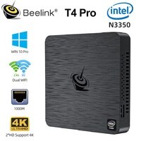 Beelink T4 Pro мини-ПК Intel Apollo Lake процессор N3350 Windows 10 4K 4 Гб 64 Гб BT4.0 1000M AC Wifi мини-компьютер 1005002796001761