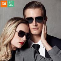 Оригинальные солнцезащитные очки Xiaomi Mijia, поляризационные классические квадратные солнцезащитные очки с защитой от ультрафиолета от масляных пятен, оправа из нержавеющей стали 1005002801809737