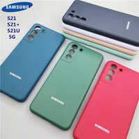 Чехол для Samsung Galaxy S21 Ultra Plus 5G S21FE, Шелковый силиконовый чехол для S21 + S21Plus S21Ultra, защитный чехол для телефона 1005002808915419