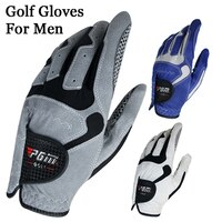 Перчатки для гольфа мужские, дышащие, голубые, белые, серые, 3 цвета, спортивные, Нескользящие, 1 шт. 1005002824494977