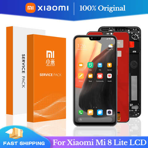 ЖК-дисплей 6,26 дюйма для Xiaomi Mi 8 Lite, ЖК-дисплей с сенсорным экраном и дигитайзером в сборе с рамкой для Xiaomi Mi8 Lite Mi 8X, ЖК-дисплей 1005002826622266