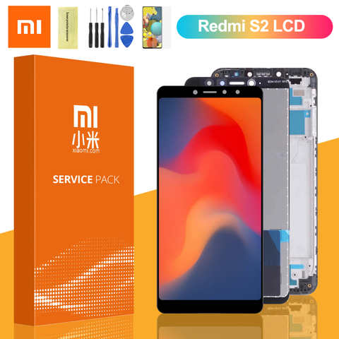 100% Оригинальный Новый ЖК-дисплей для Xiaomi Redmi S2, сенсорный экран, дигитайзер в сборе с рамкой для redmi s2, ЖК-дисплей для телефона Pantalla 1005002830510696