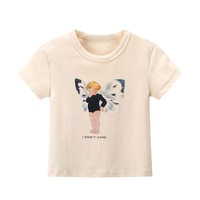Женская хлопковая футболка с коротким рукавом и круглым вырезом 1005002832970947