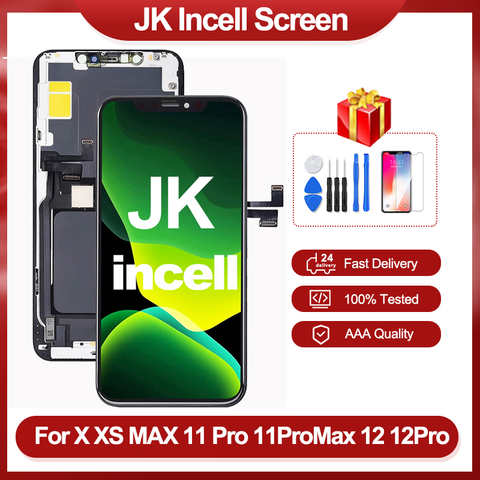 ЖК-дисплей JK Pantalla для iPhone X LCD XR 11, ЖК-дисплей Incell, сенсорный экран, дигитайзер в сборе для iPhone X XS Max 12PROMAX 1005002857372038