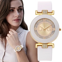 Простые черные, белые кварцевые часы, женские наручные часы с минималистичным дизайном и силиконовым ремешком, женские модные креативные часы с большим циферблатом 1005002879893226