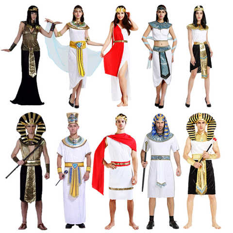 Костюм фараона для косплея, карнавальное платье Клеопатры из древнего египетского происхождения, одежда для взрослых мужчин и женщин на Хэллоуин 1005002882889917