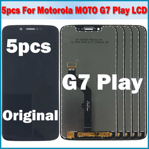 5 шт. Оригинальный ЖК-дисплей для Motorola Moto G7 Play сенсорный экран Сенсорная панель дигитайзер в сборе для Moto G7 Play ЖК-экран 1005002891178846