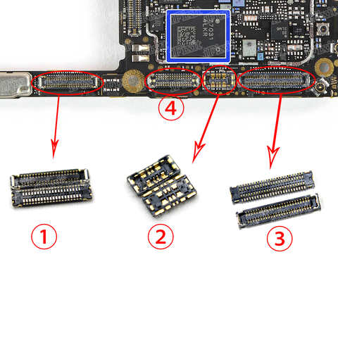 2 шт./лот ЖК-дисплей FPC разъем PCB разъем материнская плата гибкий разъем USB плата разъем батареи для Huawei P30 pro P30pro 1005002893808629