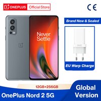 Смартфон OnePlus Nord 2, телефон со стандартным дизайном, память 8 ГБ, 128 ГБ, камера 50 МП с искусственным интеллектом, OIS MTk Dimensity 1200-AI Warp Charge 65 1005002899446936
