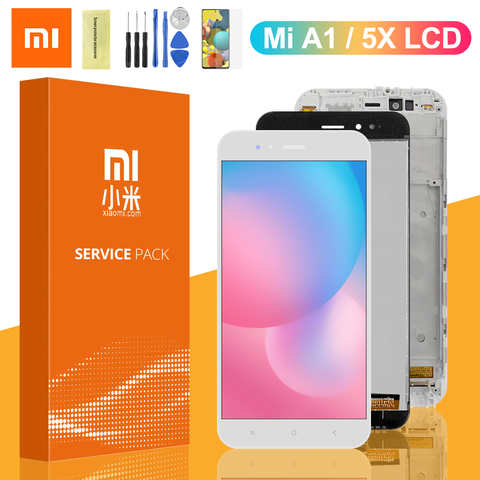 ЖК-дисплей 5,5 дюйма для Xiaomi Mi A1 mia1, ЖК-дисплей, сенсорный экран, дигитайзер в сборе с рамкой для Xiaomi Mi 5X mi5x, экран дисплея 1005002927195464