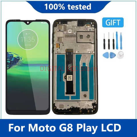 Оригинальный дисплей для 6,2 "Moto G8 Play XT2015 XT2015-2, ЖК-дисплей с дигитайзером в сборе, замена для дисплея Motorola G8 Play 1005002935404098