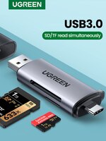 Устройство для чтения карт UGREEN, USB 3,0, USB C, SD, Micro SD 1005002937888923