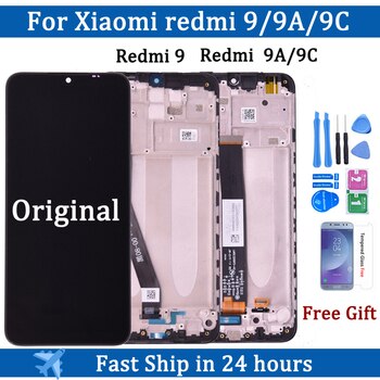 Оригинальный ЖК-дисплей 6,53 дюйма для Xiaomi Redmi 9A 9C, сенсорный экран, дигитайзер для Redmi 9, ЖК-дисплей, запасные части для телефона в сборе 1005002941544637