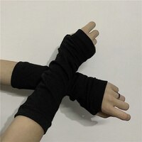 Аниме перчатки косплей Темный ниндзя рукавицы нарукавники мужские женские модные солнцезащитные сохраняющие тепло манжеты Лолита без пальцев нарукавники 1005002941974419