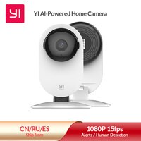 YI Baby Monitor 1080P цветной видео няня Мини наблюдение с Wifi безопасности IP Pet Cam FHD 1005002957961144