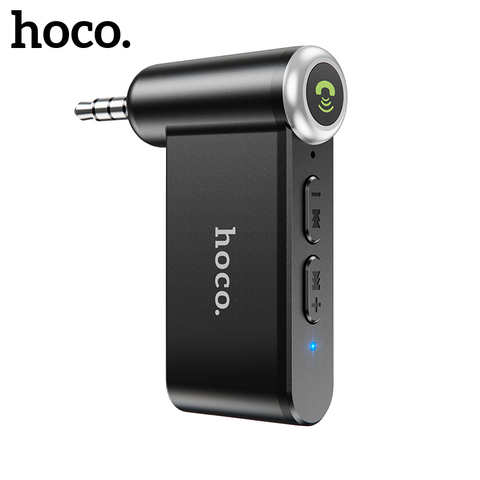 Автомобильный приемник Hoco 3,5 мм с разъемом AUX, Bluetooth 5,0, беспроводной микрофон, адаптер громкой связи в автомобиле для музыки, аудио, Aux BT, приемник для наушников 1005002960265836