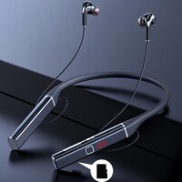 Беспроводные наушники TWS, 100 часов, Bluetooth, магнитный шейный ремешок, наушники IPX3, водонепроницаемая Спортивная гарнитура с шумоподавлением и микрофоном S720 1005002961555082