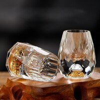 Хрустальные бокалы es из золотой фольги Кристальный Shot, бокалы для водки, набор вина, двойной бокал, бокал для вина для дома, бара, роскошные чашки для ликера 1005002963061298