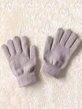 Перчатки трикотажные ребристые унисекс, трикотажные классические базовые митенки с подкладкой, теплые перчатки с закрытыми пальцами для мужчин и женщин, зима 1005002963864839