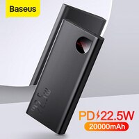 Baseus Power Bank 20000 мАч Портативное внешнее зарядное устройство 20000 мАч Powerbank PD Быстрая зарядка для iPhone 12 Xiaomi Poverbank 1005002965976120