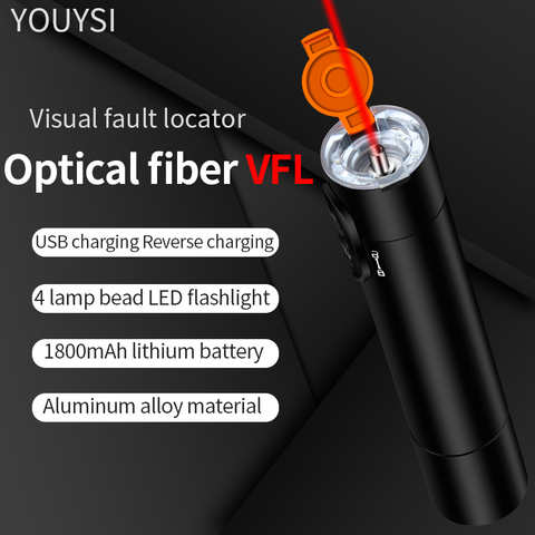 YOUYSI 2021 новая зарядная батарея VFL мини оптоволоконный источник света Визуальный дефектоскоп 10/мВт светильник 1005002970916862