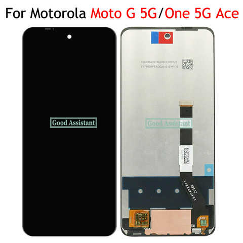 Оригинальный черный дисплей 6,7 дюйма для Motorola Moto G 5G 2021 Global / Moto One 5G Ace ЖК-дисплей с сенсорным экраном и дигитайзером в сборе 1005002973325001