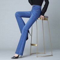 Женские джинсы с высокой талией, Узкие повседневные модные джинсы большого размера, лето 2021, свободные темпераментные джинсы высокого качества 1005002980242078