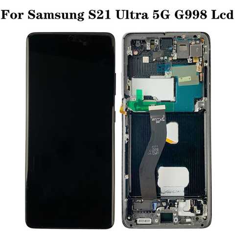Оригинальный сенсорный дисплей Super AMOLED для Samsung Galaxy S21 Ultra 5G G998 G998F G998B/DS, ЖК-дисплей с дефектами 1005002981072409