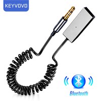 Bluetooth вспомогательный адаптер Keyvovo, беспроводной Автомобильный приемник с USB на разъем 3,5 мм, аудио, Музыкальный Микрофон, гарнитура, адаптер для автомобильного динамика, донгл 1005002984007654