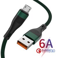 Micro USB-кабель KAIQISJ QC3.0, 6 А, кабель для быстрой зарядки для Redmi Note 5 Pro, Samsung S7, USB-кабель для передачи данных для Xiaomi, HTC, зарядное устройство 1005002988796300